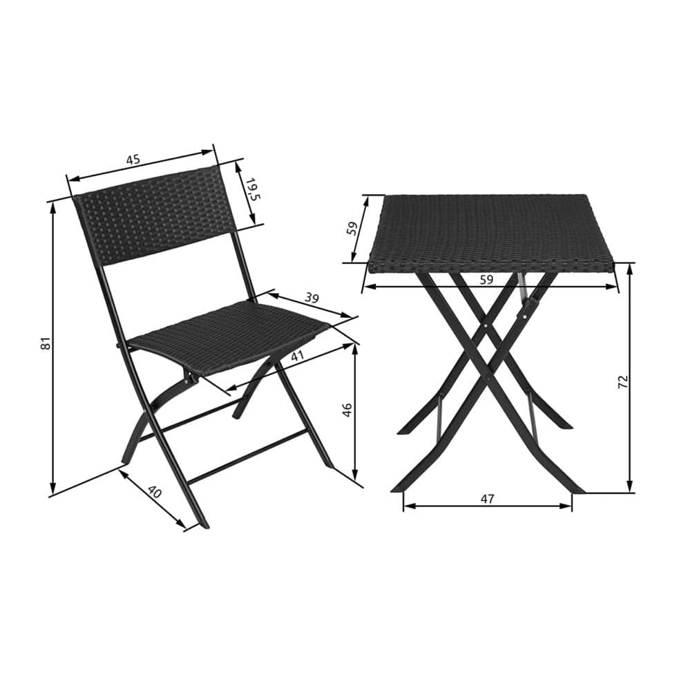 Petite table de jardin en résine - Easy Green Area